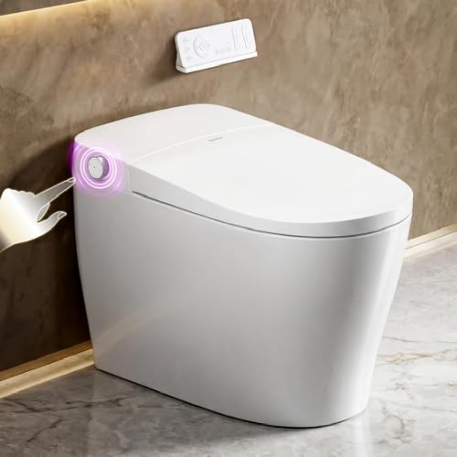 Smart Night Light - Slim toilet voor thuisgebruik, wit keramiek,