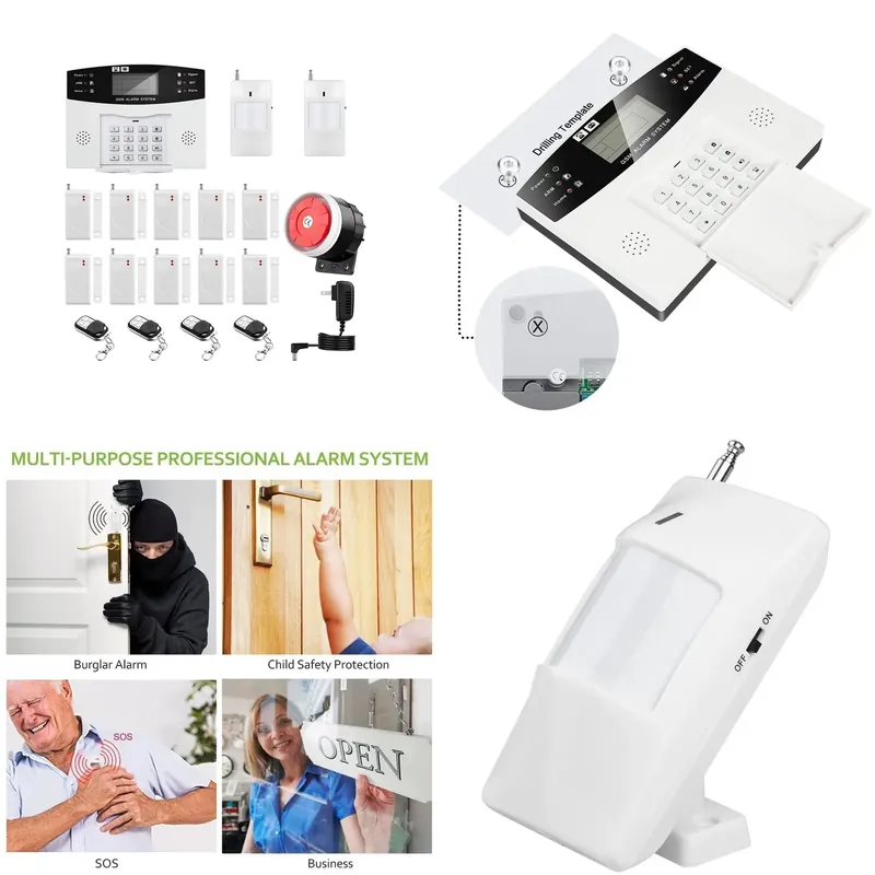 Smart Home Security - Huisinbraakalarmset Auto Dial 120dB Sirene Afstandsbediening