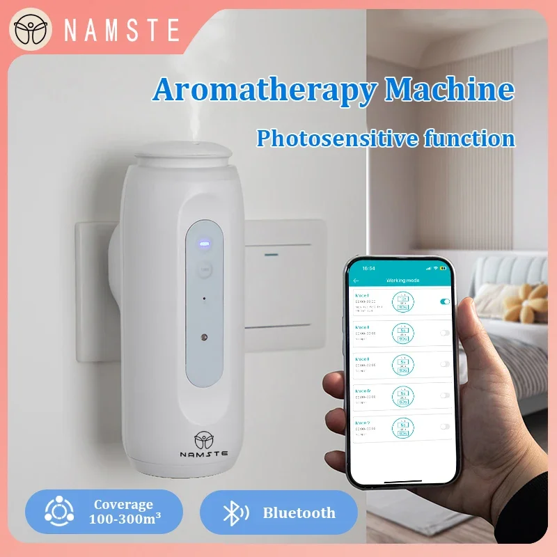Smart Night Light - NAMASTE Draagbare Slimme Diffuser 300m3 Bluetooth