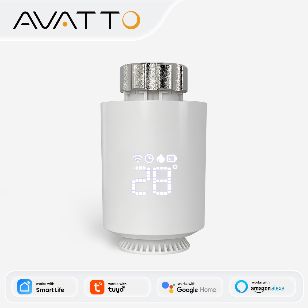 Smart Home Thermostat - AVATTO ZigBee3.0 Thermostaat Radiator Actuator Smart