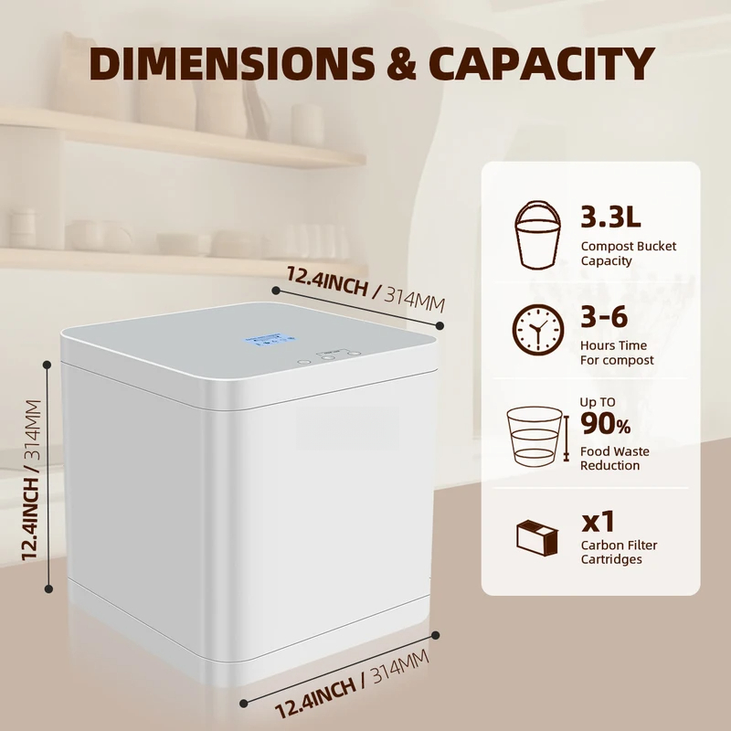Smart Home Market - Slimme elektrische keukencomposter voor voedselresten, snelle