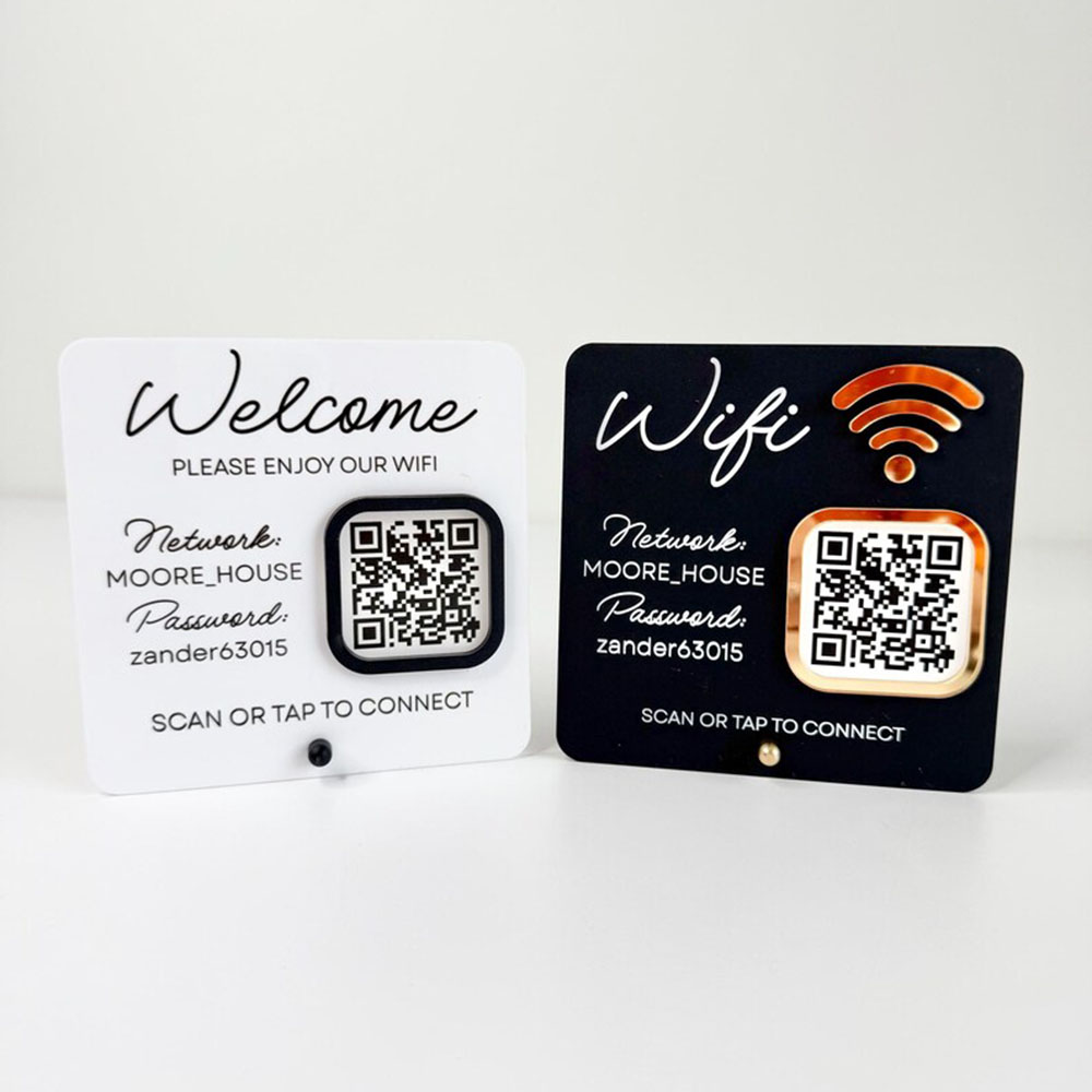 Aanpasbaar acryl WiFi-bord met - Airbnb Smart Home recensie en prijs