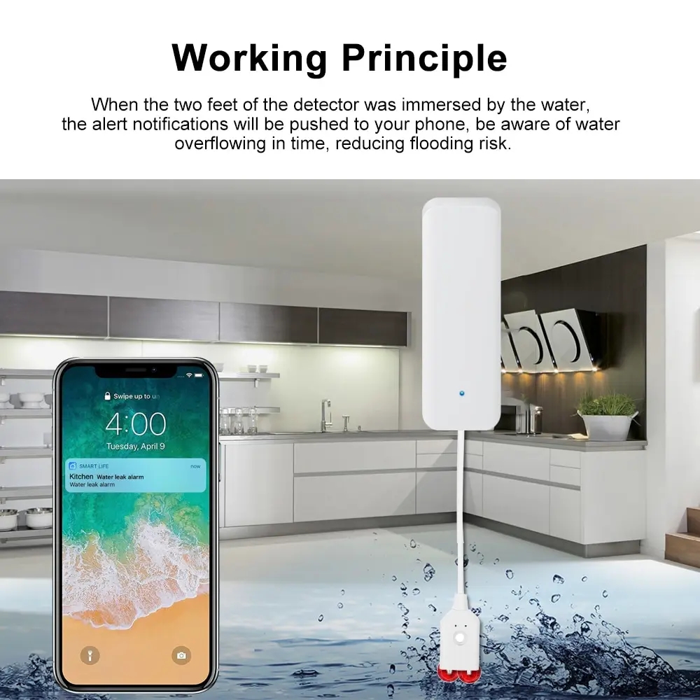 Tuya Wifi Slimme Waterleksenso - Smart Home Water Level Sensor recensie en prijs