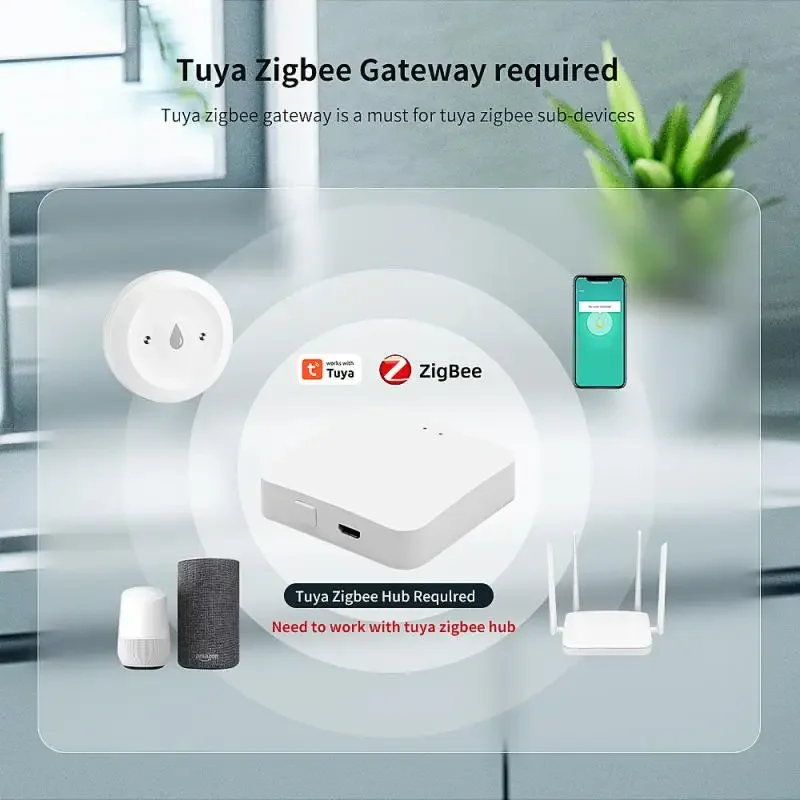 Voor Tuya Zigbee Smart Waterle - Smart Home Water Level Sensor recensie en prijs
