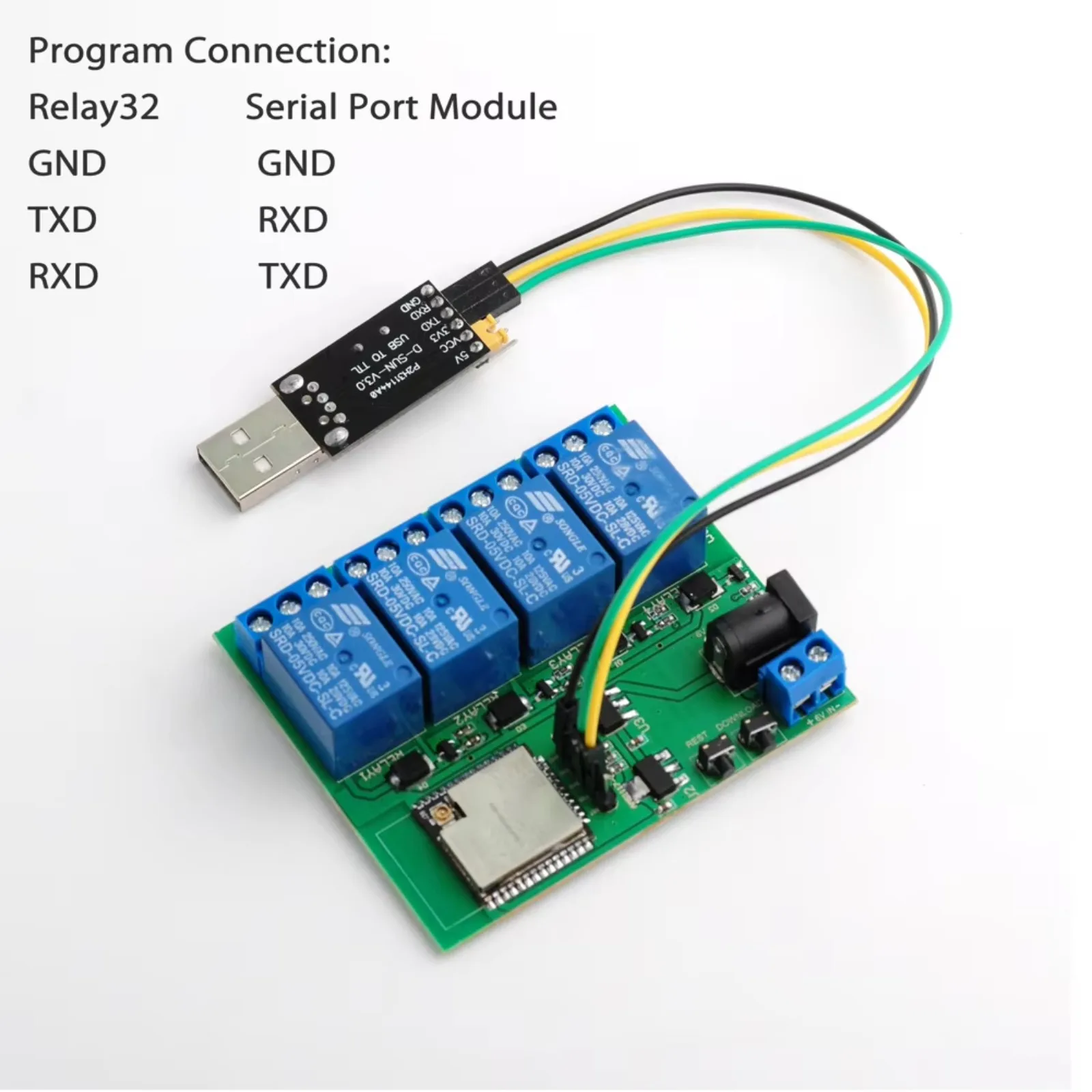 ESP32 4-kanaals draadloze rela - Smart Home Automation recensie en prijs