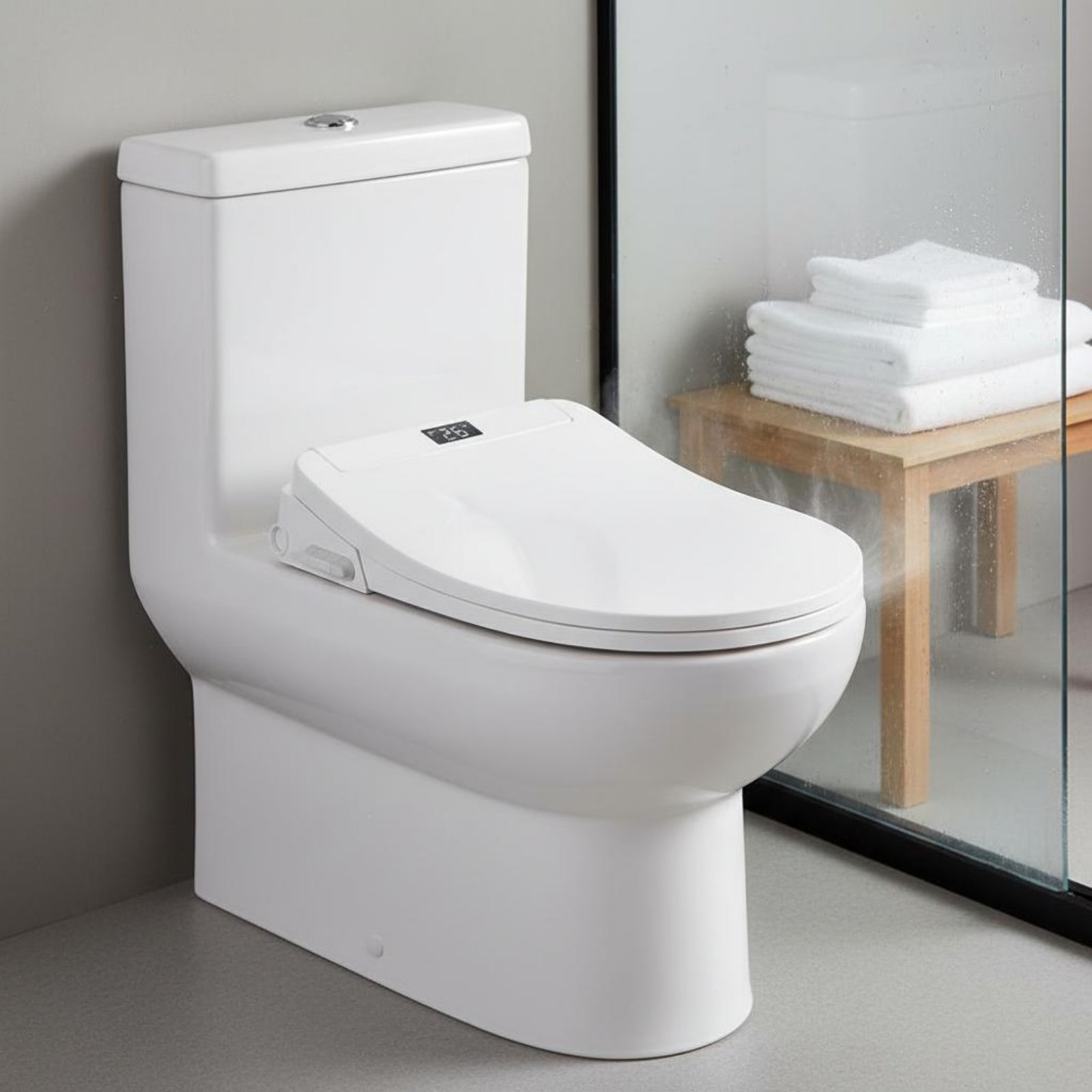 Slimme toiletbril met droogfun - Smart Night Light recensie en prijs