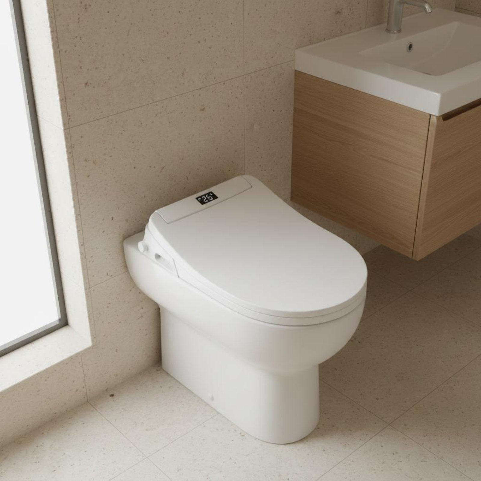 Slimme toiletbril met droogfun - Smart Night Light recensie en prijs