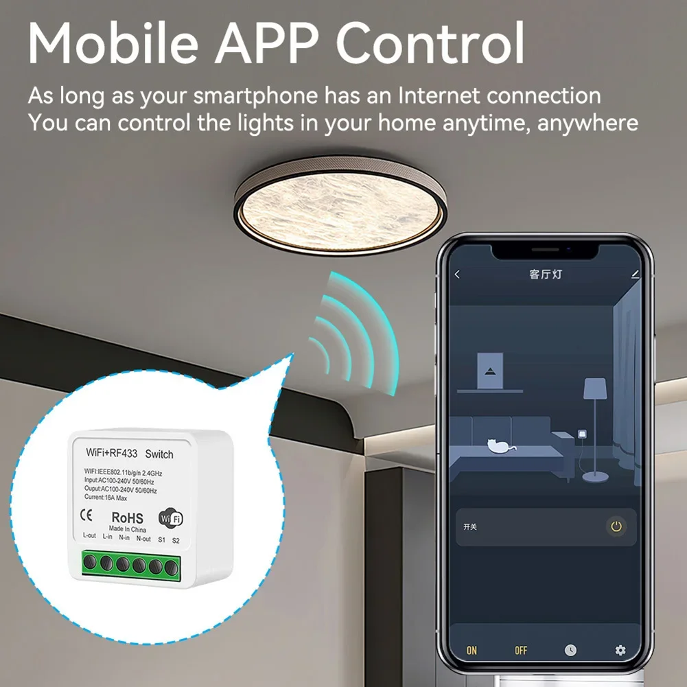 Spraakbesturingsmodule WiFi RF - Smart Home Automation recensie en prijs