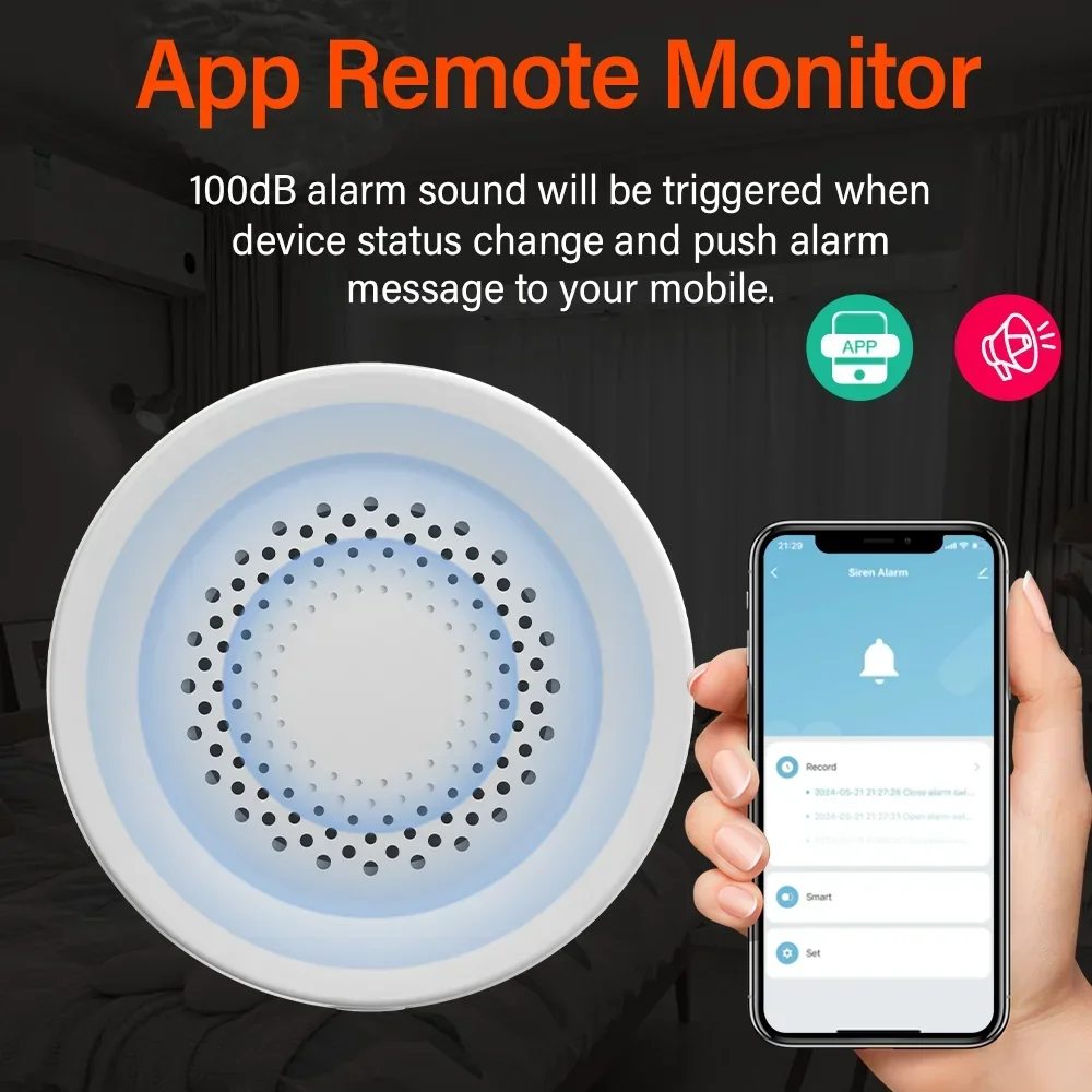 Tuya WiFi-sirene-alarm voor Sm - Smart Home Tablet recensie en prijs