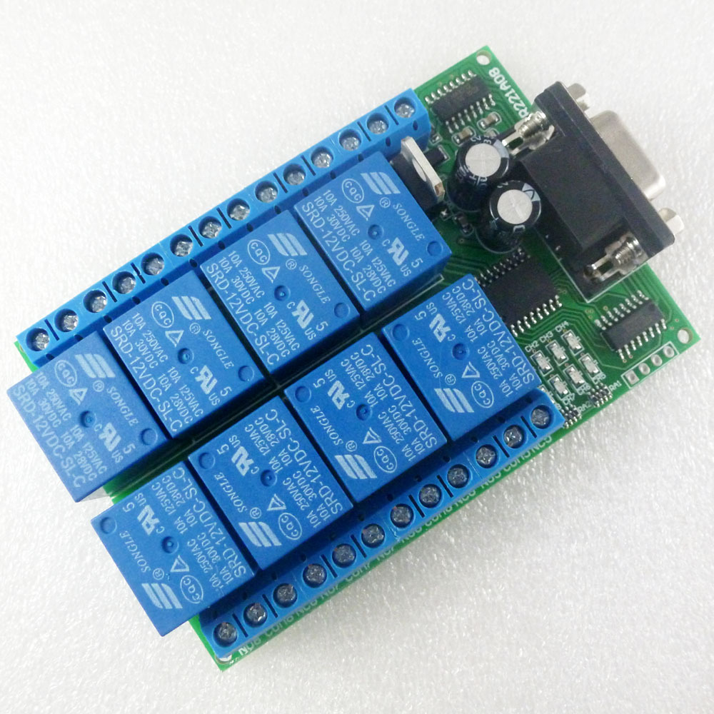 8-kanaals DC 12V RS232 relaisb - Smart Home With Plc recensie en prijs